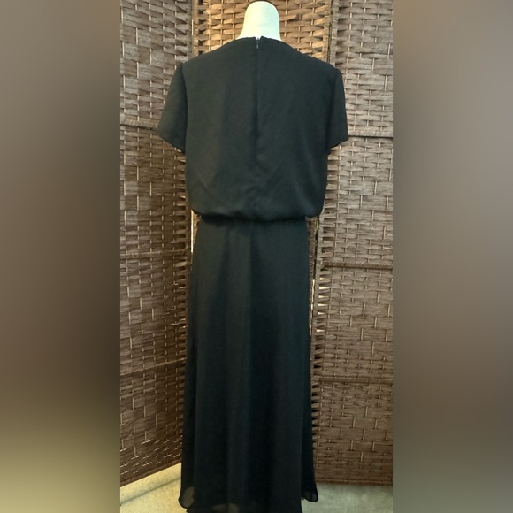 Positive Attitude Woman’s Long Formal Black Dress Size 12 - Picture 7 of 12